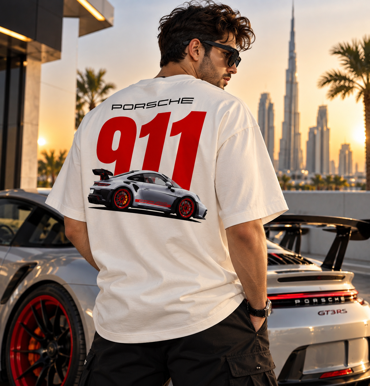 Porsche 911 Oversized T-Shirt – Racing Edition