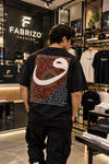 QALB Persian Rug Oversized T-Shirt – Arabic Art Edition