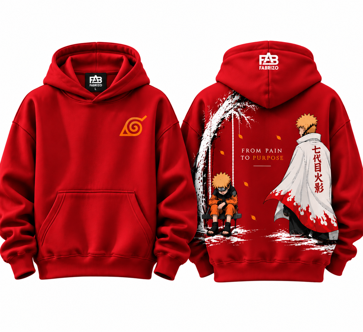 Naruto Anime Premium Hoodie – Black | FABRIZO FASHION