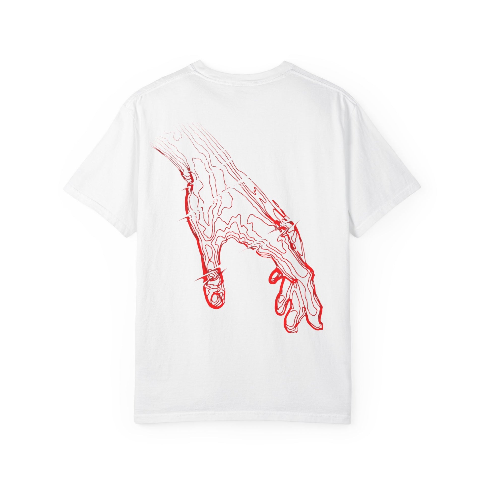Fabrizo Fashion | "Crimson Connection" Abstract Graphic T-Shirt