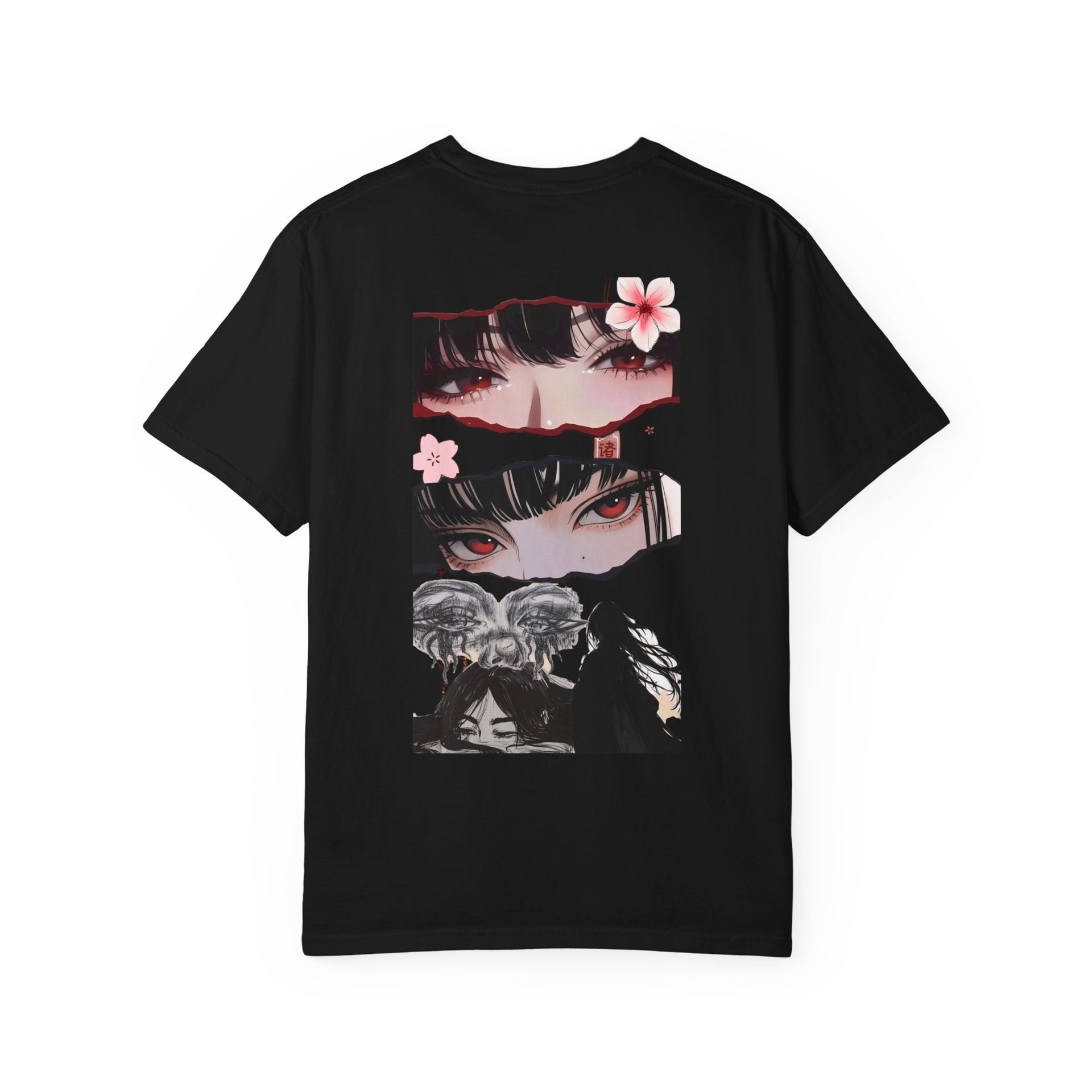 Midnight Sakura Anime Oversized T-Shirt – Women's Streetwear Edition