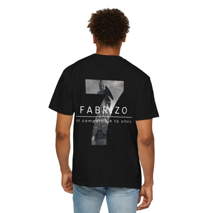 FABRIZO Signature 7 Black Graphic T-Shirt – Premium Streetwear in Dubai