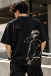 Naruto Trust The Process premium Limited Edition  Oversized T-Shirt – Black Anime Streetwear | Fabrizo Fashion