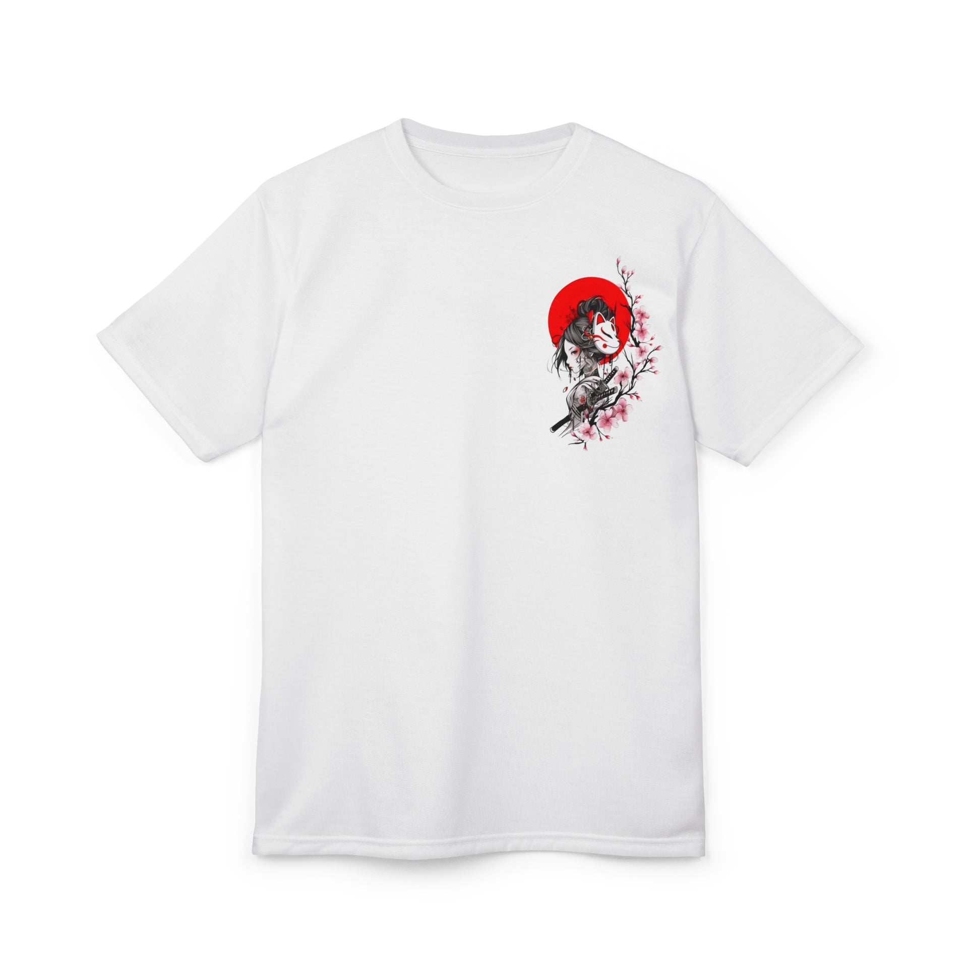 Women's White Graphic T-Shirt Watercolor Butterfly & Portrait Back Print, Premium Cotton Streetwear