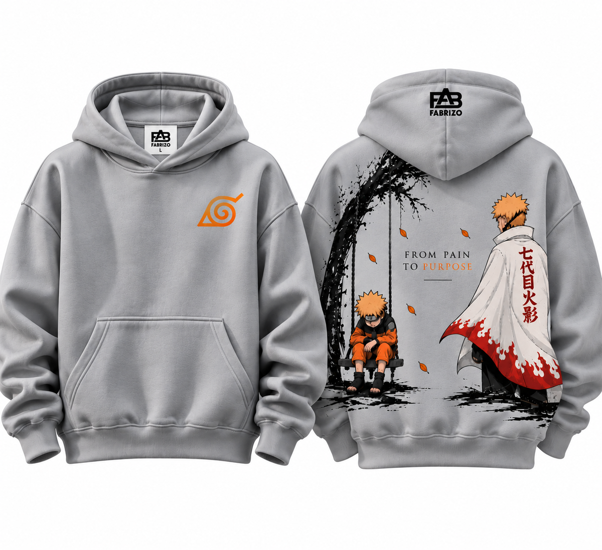 Naruto Anime Premium Hoodie – Black | FABRIZO FASHION