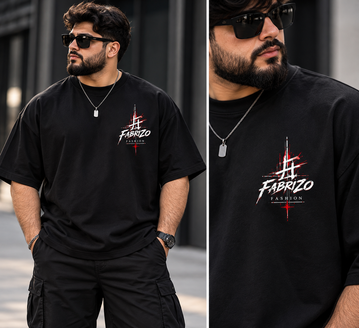 Anime Streetwear Oversized Black T-Shirt – FABRIZO FASHION Premium Graphic Tee