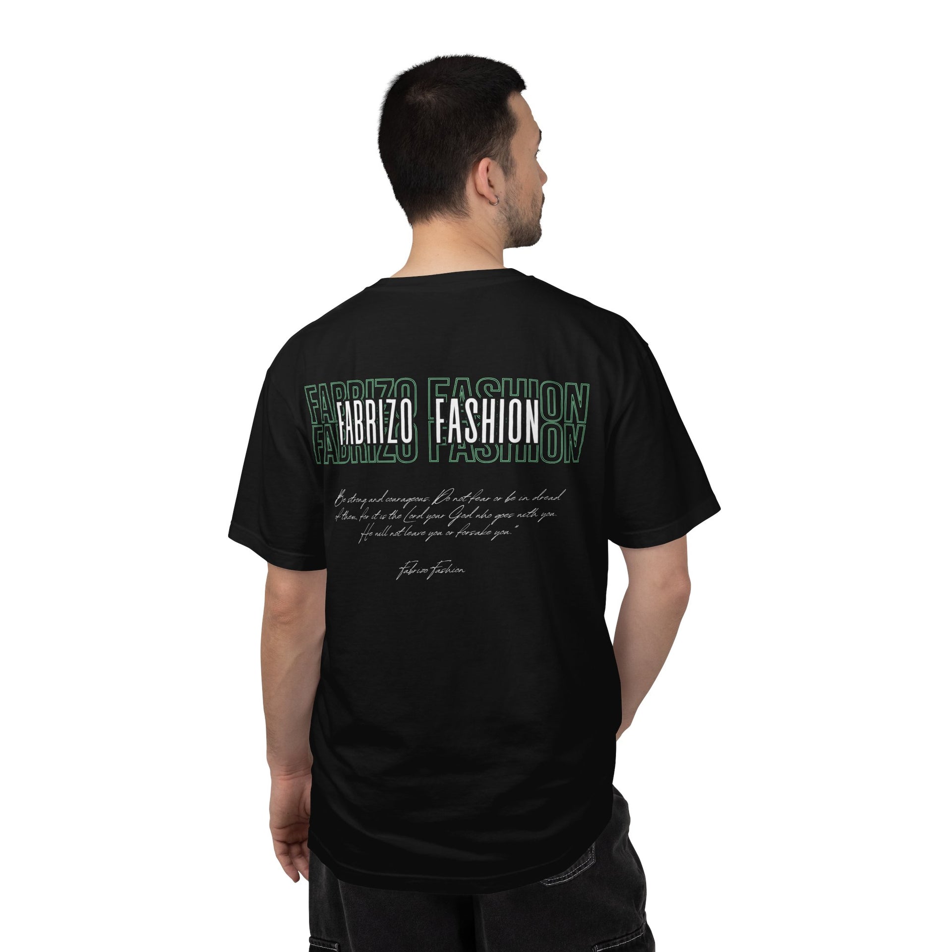 Fabrizo Fashion | "Courage & Faith" Signature Graphic T-Shirt