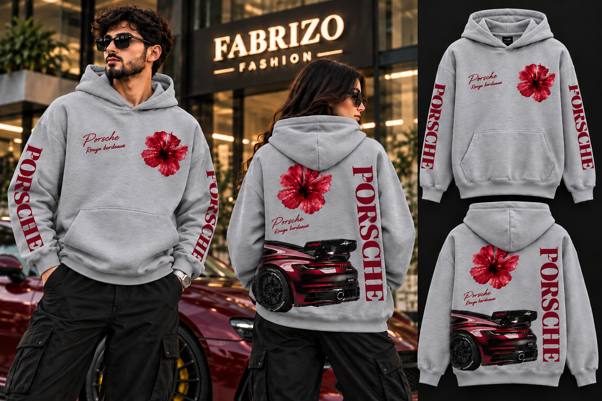 Rouge Bordeaux Oversized Hoodie – Premium Streetwear