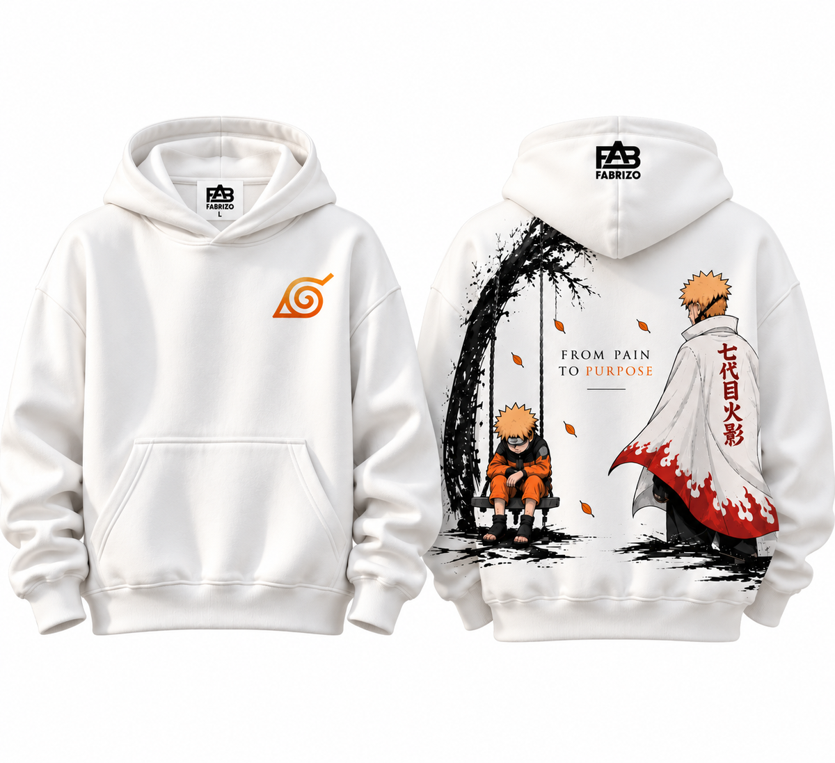 Naruto Anime Premium Hoodie – Black | FABRIZO FASHION