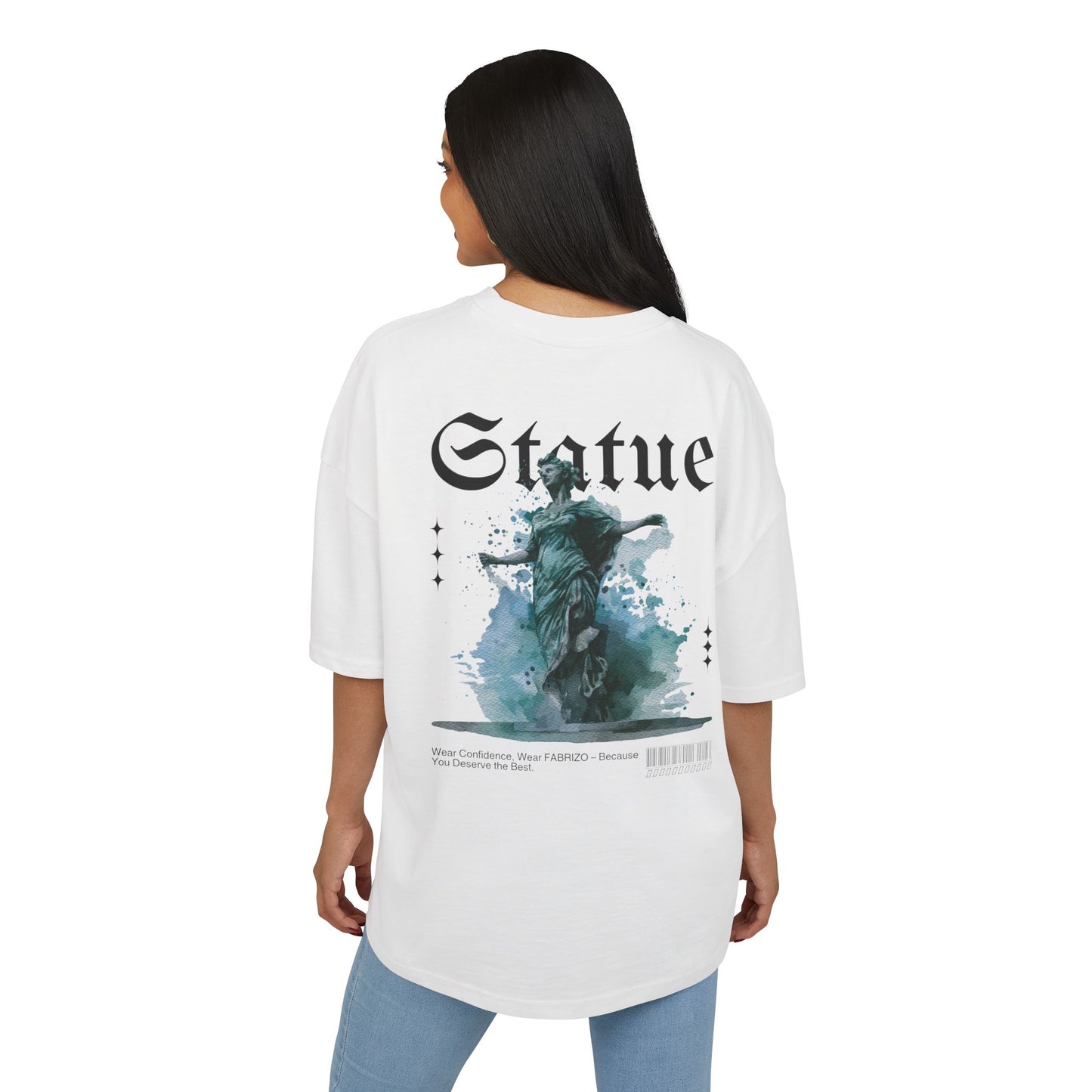 Oversized Blacked Designed Tee