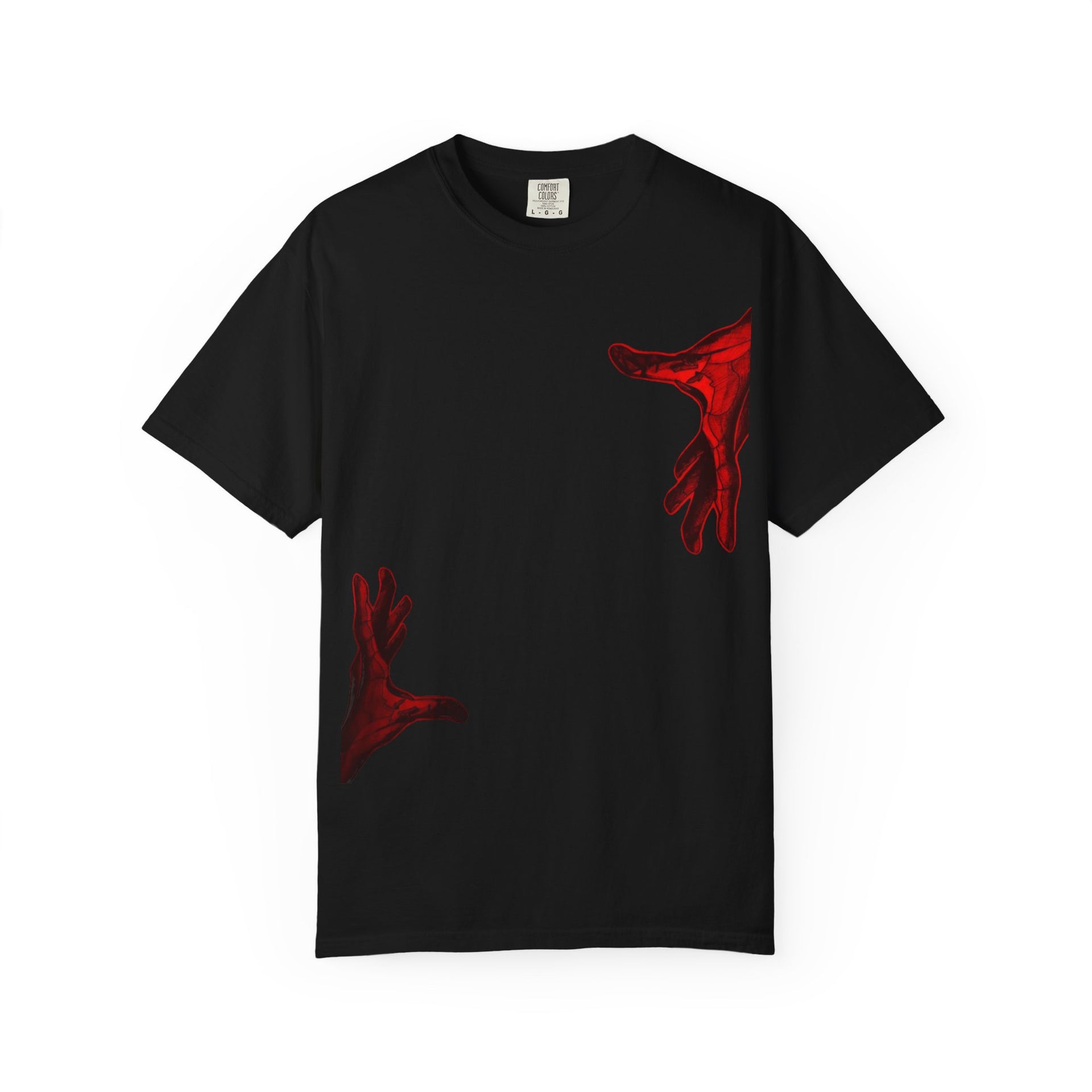 Fabrizo Fashion | "Crimson Connection" Abstract Graphic T-Shirt