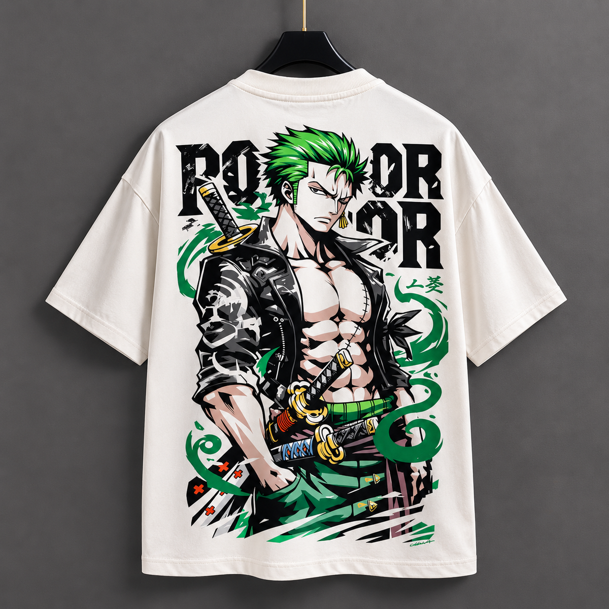 Roronoa Zoro Oversized T-Shirt – Anime Streetwear | Fabrizo Fashion