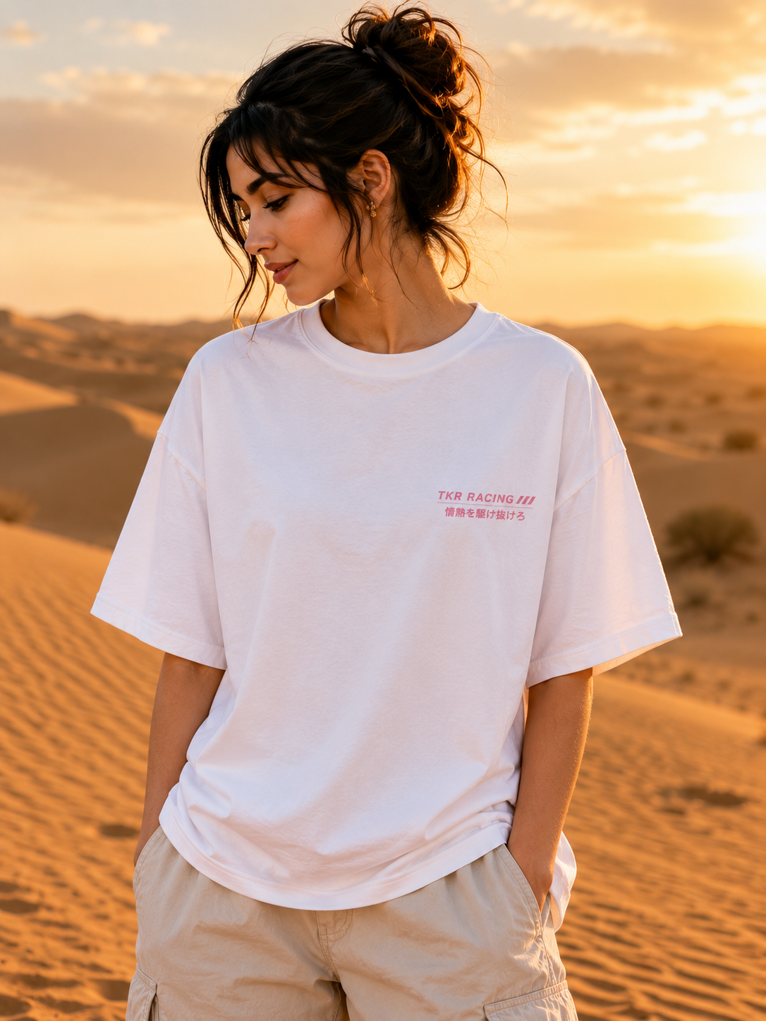 TKR Racing Anime Oversized T-Shirt – Pink Drift Edition