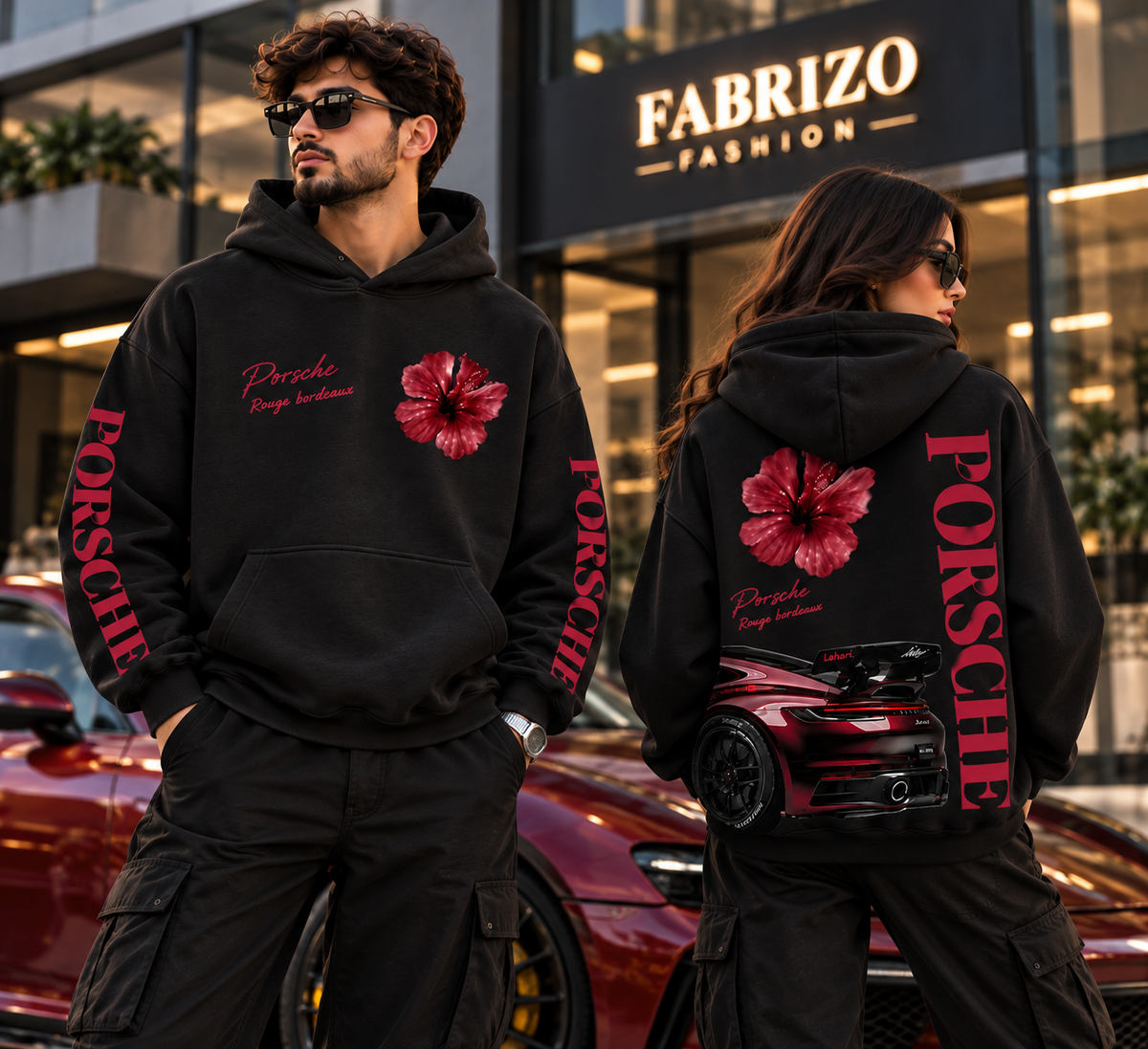 Rouge Bordeaux Oversized Hoodie – Premium Streetwear