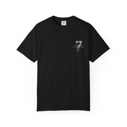 FABRIZO Signature 7 Black Graphic T-Shirt – Premium Streetwear in Dubai