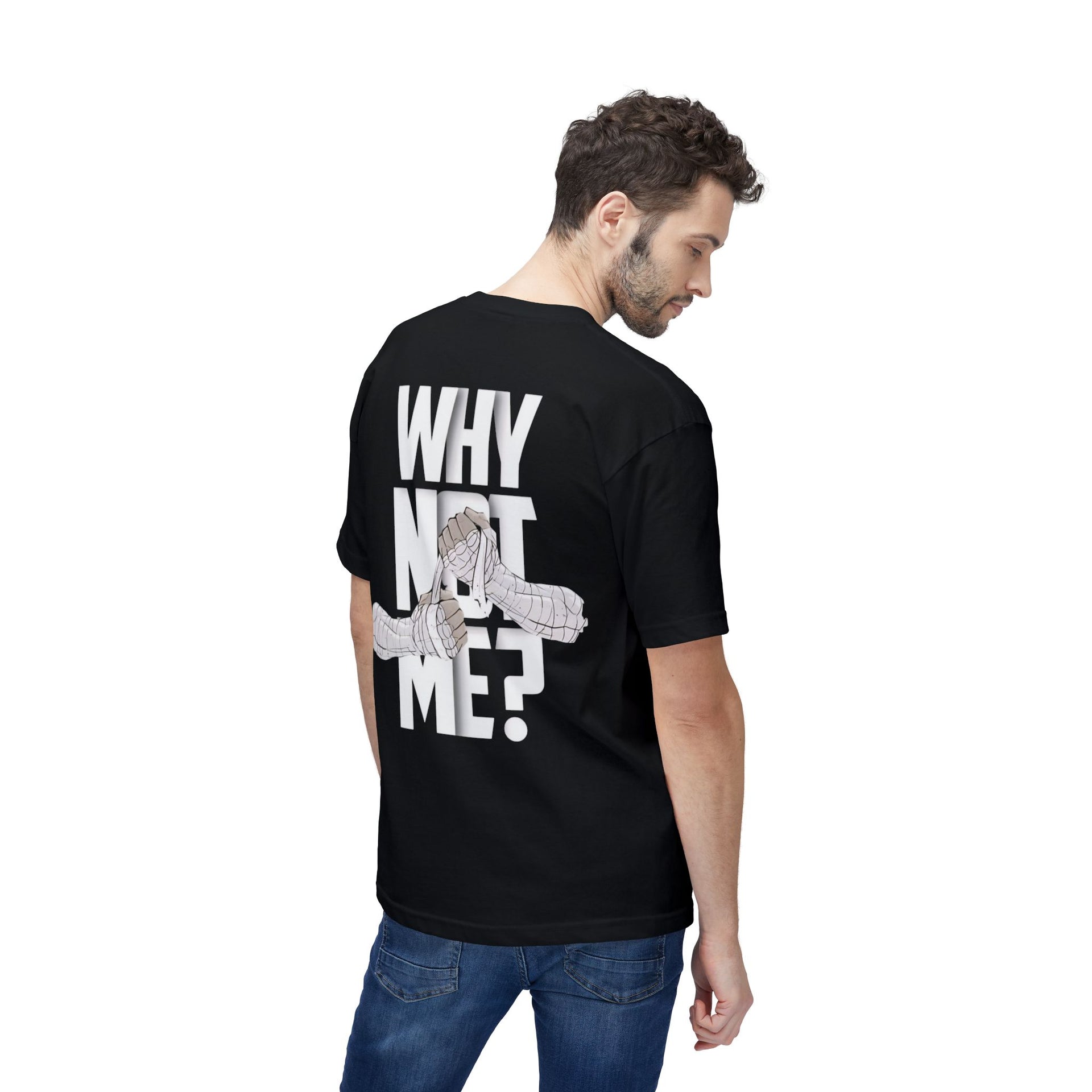 Why Not Me? Premium Boxing Graphic Tee – Heavyweight Anime Streetwear T-Shirt