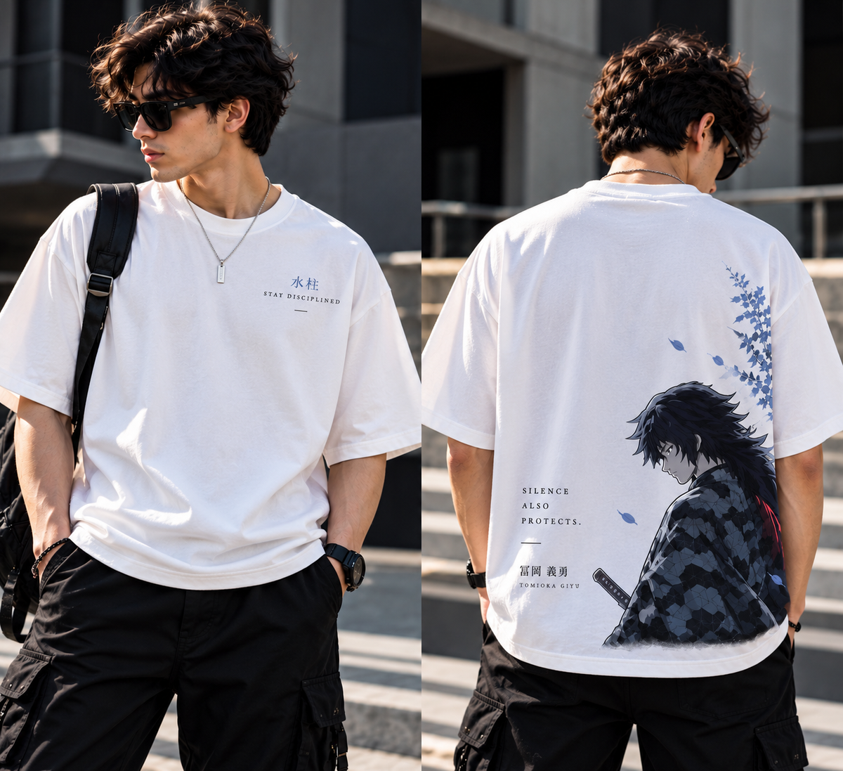 Tomioka Giyu Oversized T-Shirt | LIMITED Edition Premium Anime Streetwear UAE