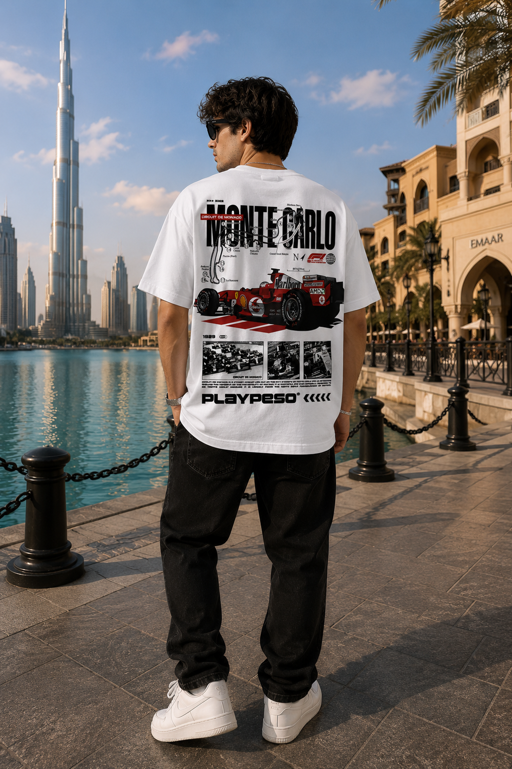 FabrizoMonte Carlo Racing Oversized T-Shirt – Luxury Motorsport Edition