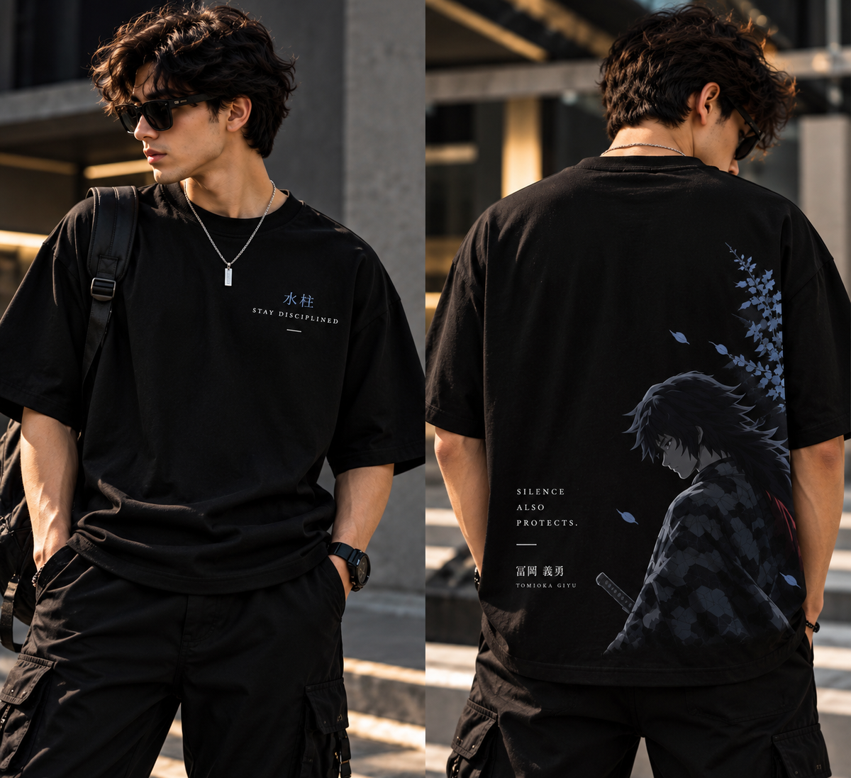 Tomioka Giyu Oversized T-Shirt | LIMITED Edition Premium Anime Streetwear UAE