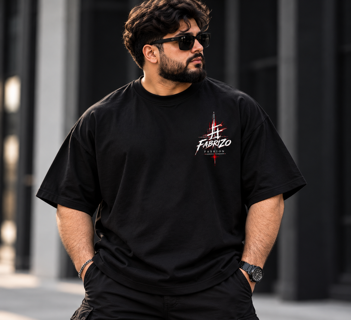 Anime Streetwear Oversized Black T-Shirt – FABRIZO FASHION Premium Graphic Tee
