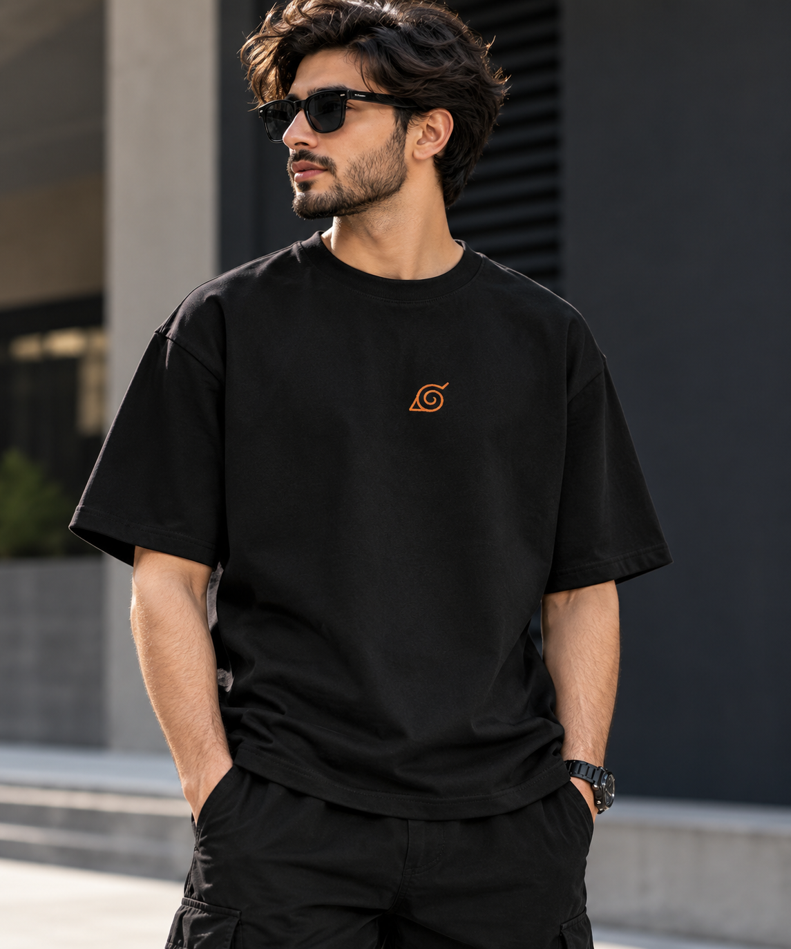 Naruto Trust The Process premium Limited Edition  Oversized T-Shirt – Black Anime Streetwear | Fabrizo Fashion