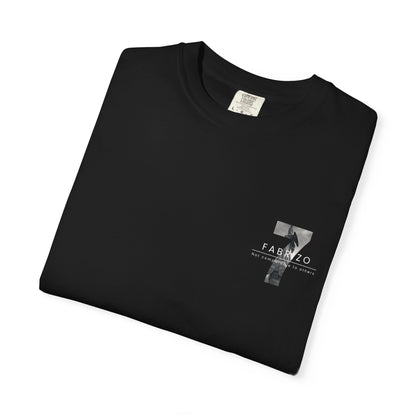 FABRIZO Signature 7 Black Graphic T-Shirt – Premium Streetwear in Dubai