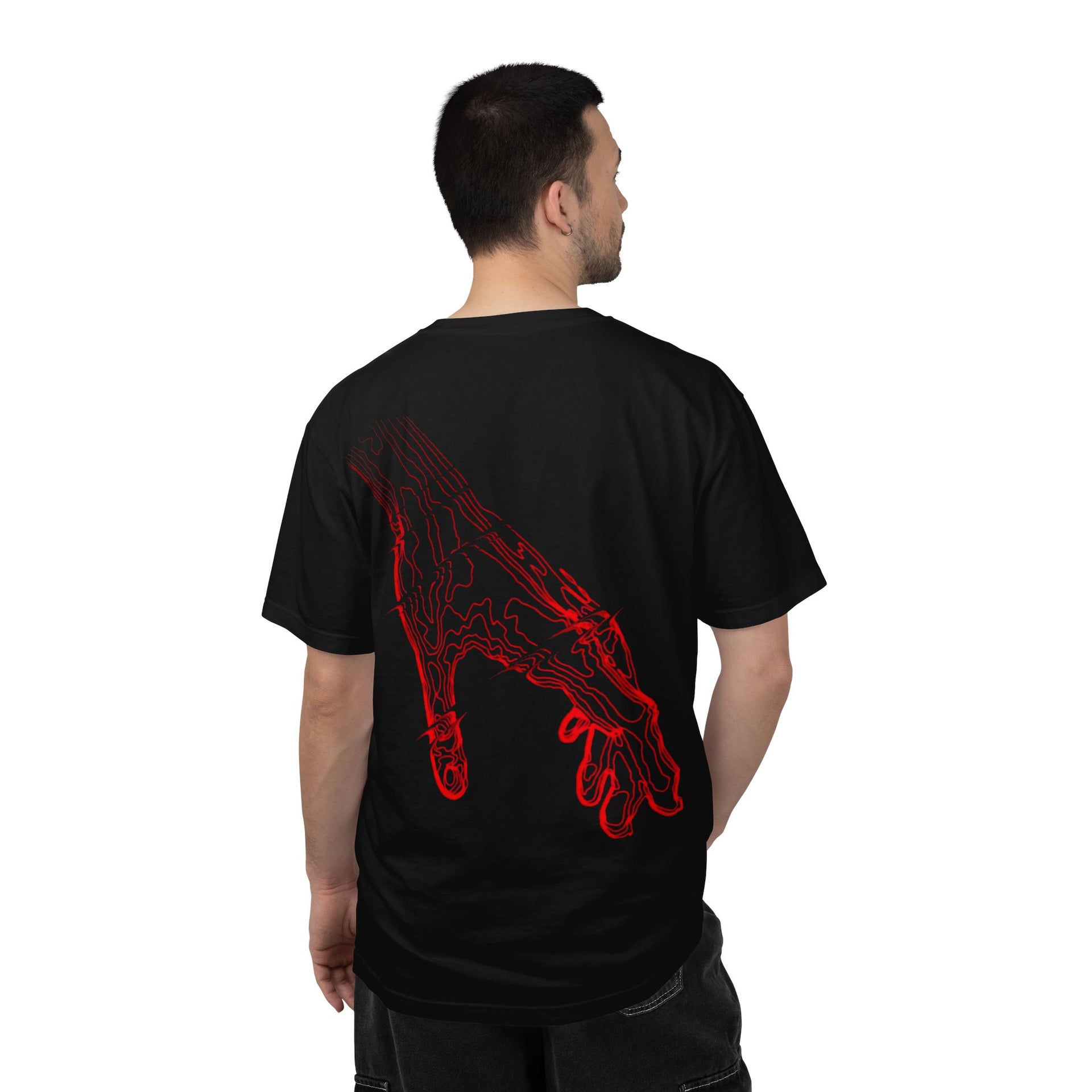 Fabrizo Fashion | "Crimson Connection" Abstract Graphic T-Shirt