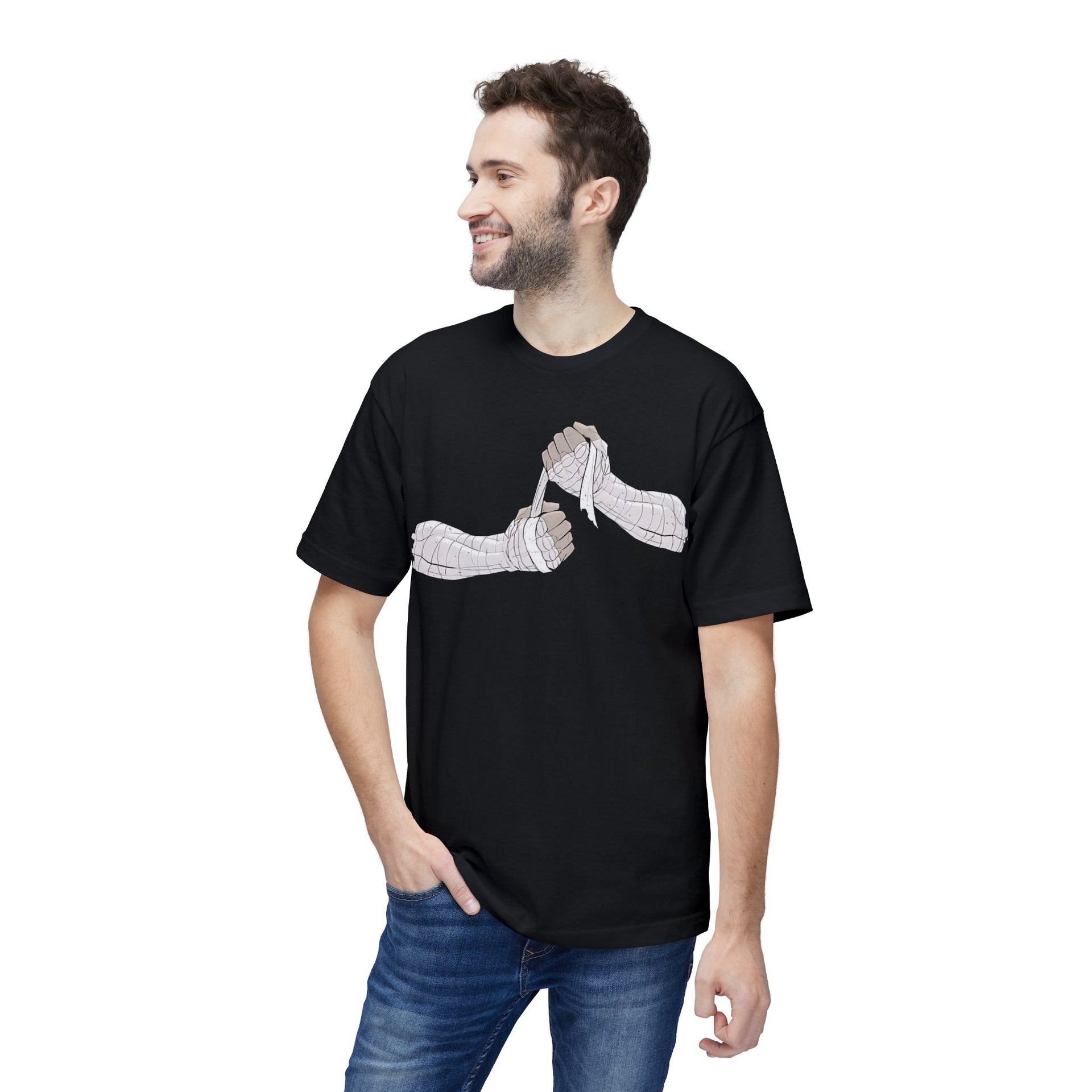 Why Not Me? Premium Boxing Graphic Tee – Heavyweight Anime Streetwear T-Shirt