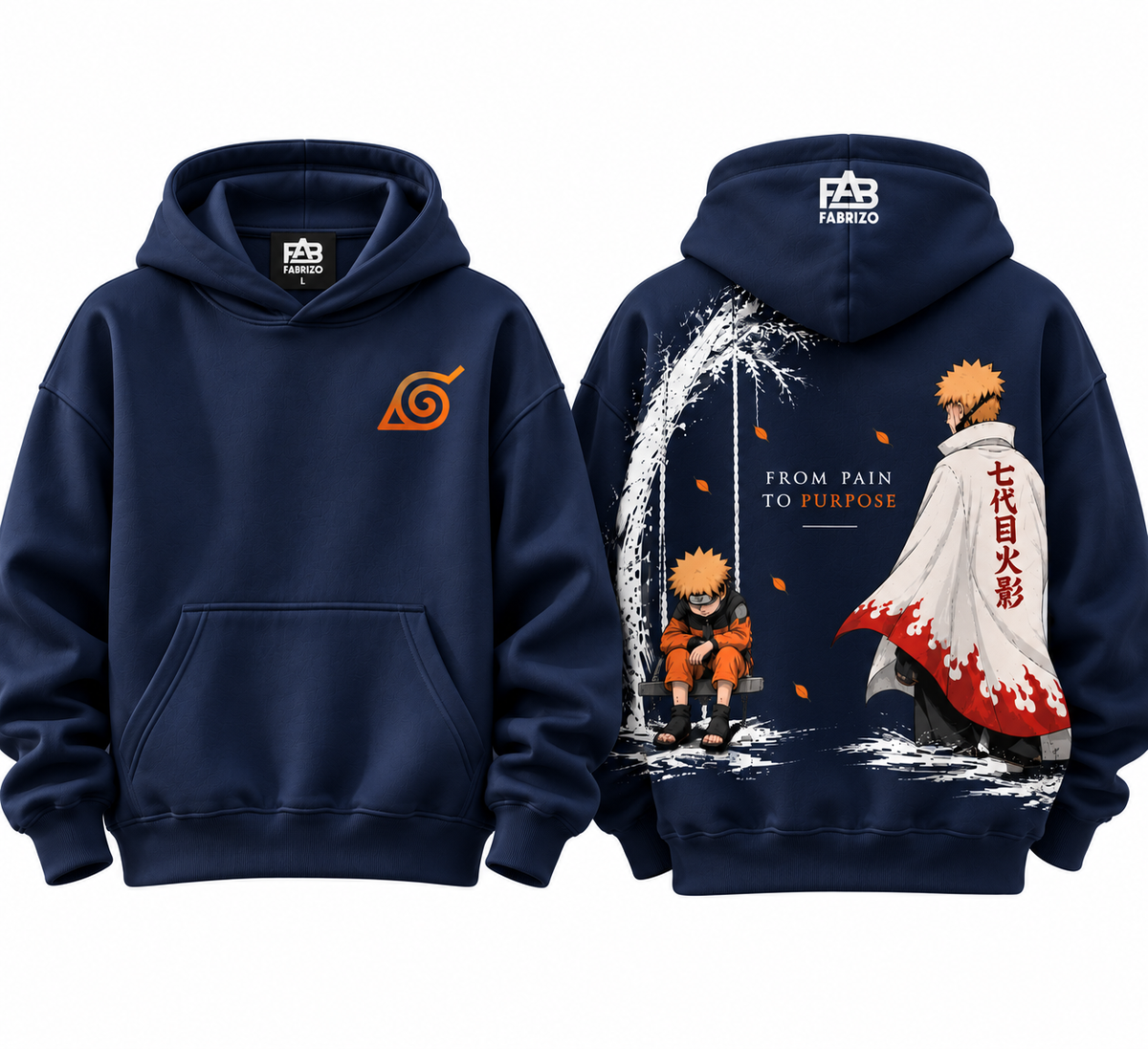 Naruto Anime Premium Hoodie – Black | FABRIZO FASHION