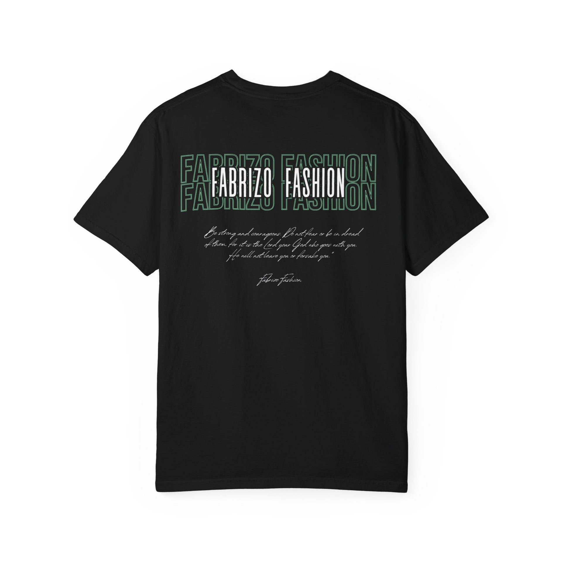 Fabrizo Fashion | "Courage & Faith" Signature Graphic T-Shirt
