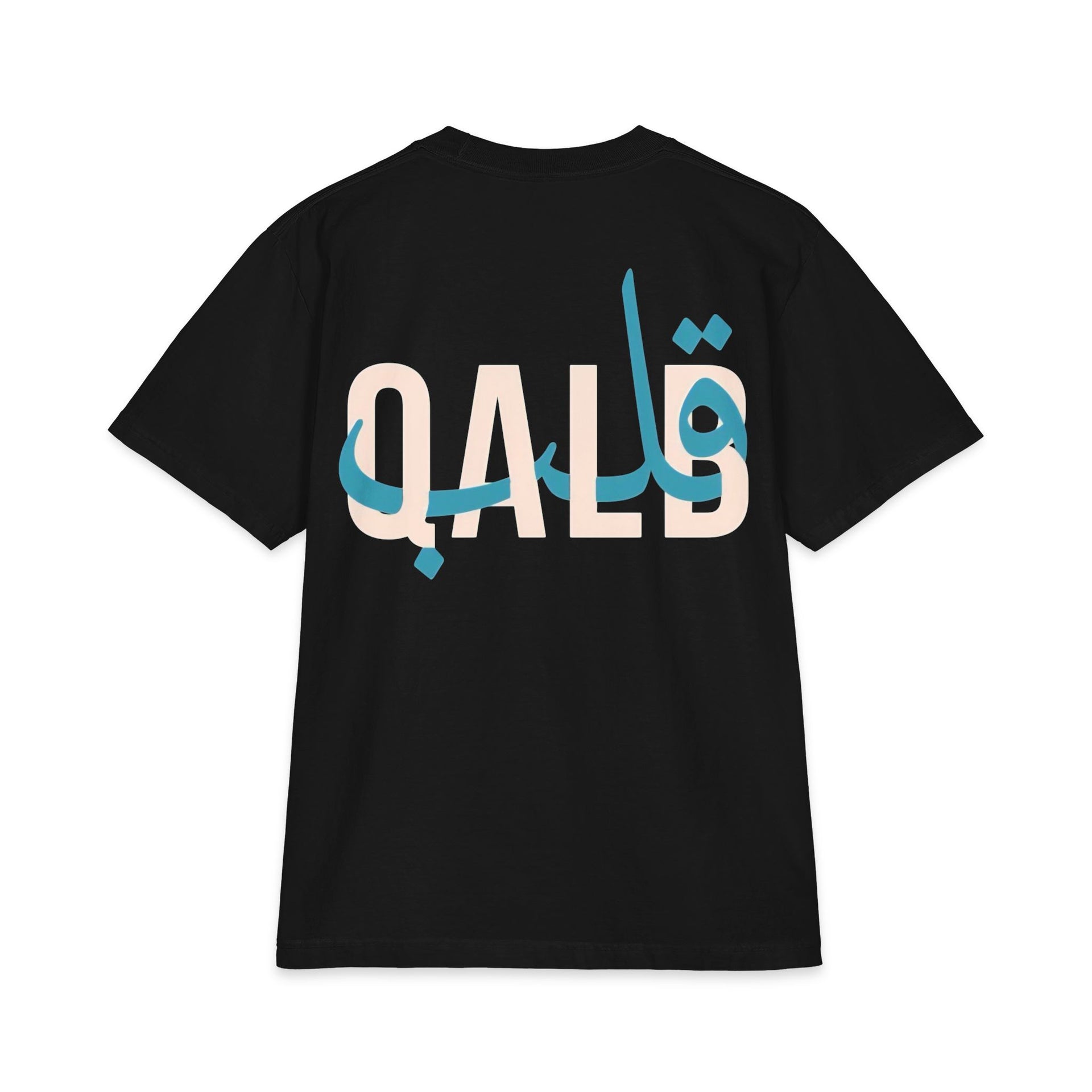 QALB Oversized Black T-Shirt – Arabic Streetwear Edition