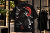 The First to Breathe Oversized T-Shirt – Black Samurai Streetwear Premium Limited Edition
