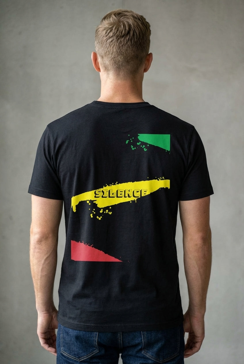 Signature Graffiti Oversized T-Shirt – Silence Edition